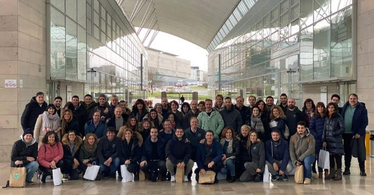 El equipo de Spyro Software tras conocer los resultados de la empresa.